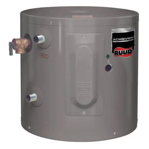 Ruud PROE15-1-RU-POU 15 Gallon 2KW Professional Achiever Electric Point-of-Use Water Heater 6 Year