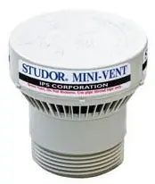 Studor 20341 Mini-Vent Air Admittance Valve for 1-1/2 to 2 PVC