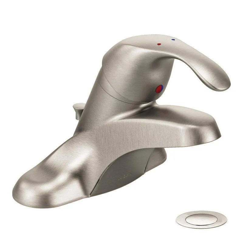Moen 8437CBN M-BITION Single Handle Centerset Bathroom Sink Faucet in Classic Brushed Nickel