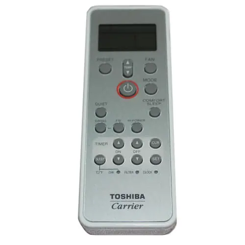 Carrier 43T69085 Remote Control