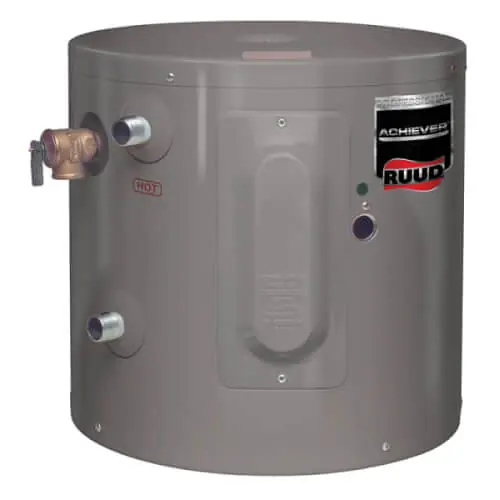 Ruud PROE6-1-RU-POU 6 Gallon 2KW Professional Achiever Electric Point-of-Use Water Heater 6 Year