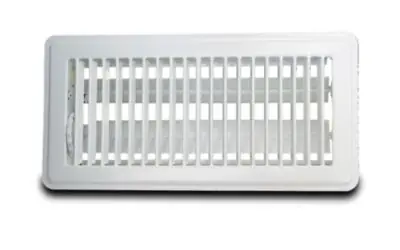 Metal-Fab MFFR412W Floor Register 4X12 White