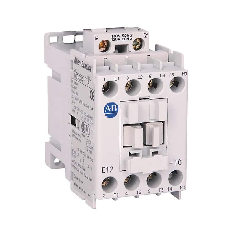 Rockwell Automation 100-C12D10 100-C IEC Contactor, Screw Terminals, Line Side, 12A, 1 N.O. 0 N.C. Auxiliary Contact Configuration