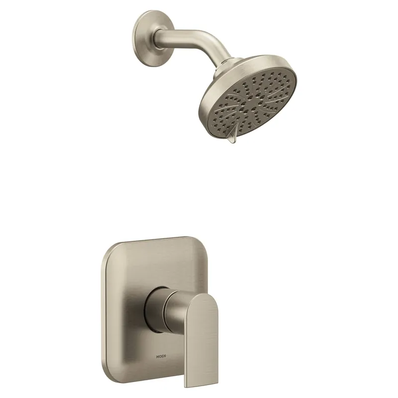 Moen UT2472EPBN Genta LX M-CORE 2-Series Eco Performance 1-Handle Shower Trim Kit in Brushed Nickel (Valve Sold Separately)