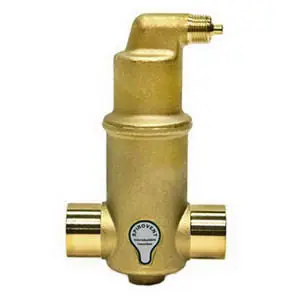 Spirotherm VJS125TM Spirovent Junior Microbubble VJR Brass Air Eliminator 1-1/4 OD 150 PSI