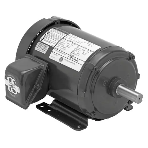 U.S. Motors S5P3A General Purpose Three Phase TEFC Horizontal - Footed Motor