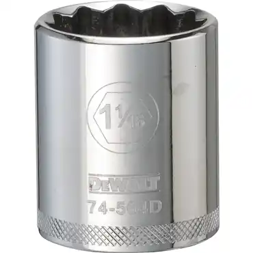 DeWalt DWMT74564OSP 1/2 in Drive Polished Chrome Standard Socket