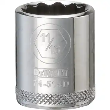DeWalt DWMT74514OSP 3/8 in Drive Polished Chrome Standard Socket