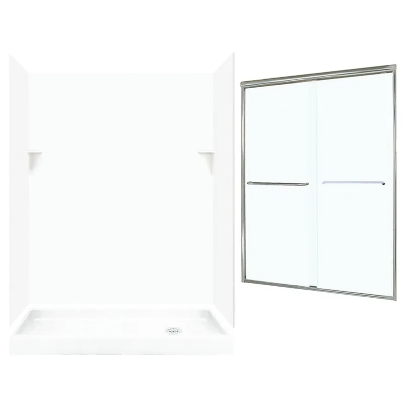 Multi Vendor Kit Parents SSP326R010-M58570NC Shower Kit Nickel/Clear Glass
