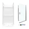 Multi Vendor Kit Parents SVP3636010-M32570CC Shower Kit Chrome/Clear Glass
