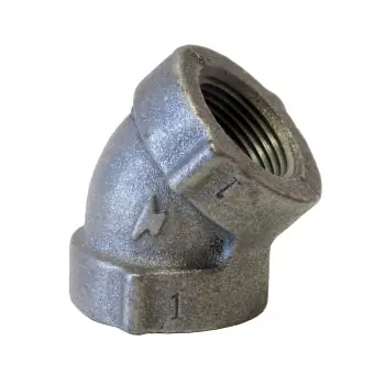 ASC ENGINEERED SOLUTIONS 0300028206 45 ELL 1/4 BLK CI 125# THRD FIG 23 / 356