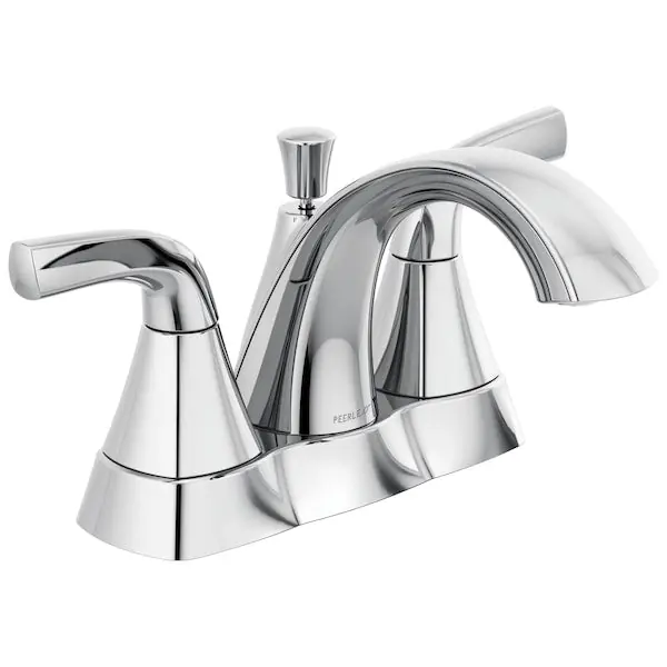 Peerless P2535LF Delta Chrome Peerless Parkwood Two Handle Centerset Lavatory Faucet