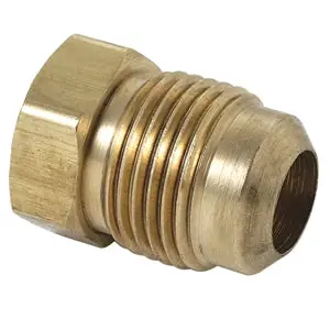 Brasscraft 39-4 Plug 1/4 OD Brass FLR 39-4