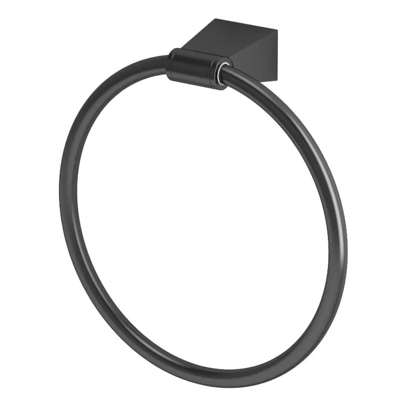 Gatco 4712MX Towel Ring Matte Black Bleu