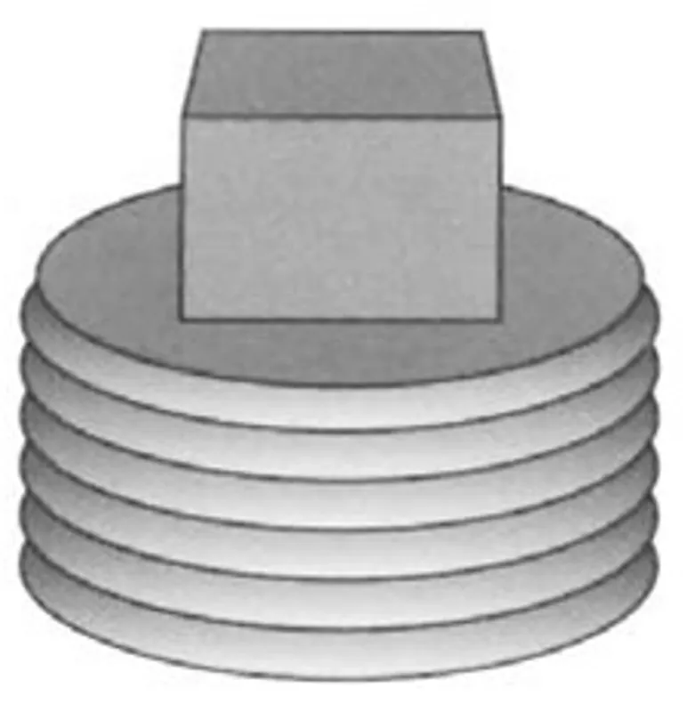 PASCO 7427 1-1/2 BR SQ HD PLUG