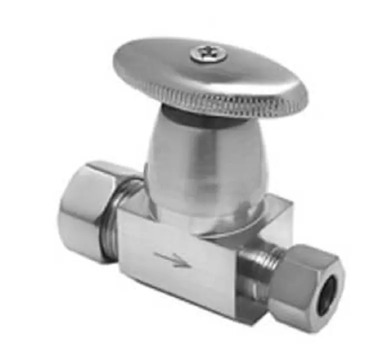 MOUNTAIN PLBG PRODUCTS MT6120-NL/BRN STOP STR 1/4 TURN 1/2X3/8 CMPXCMP OVAL HNDL