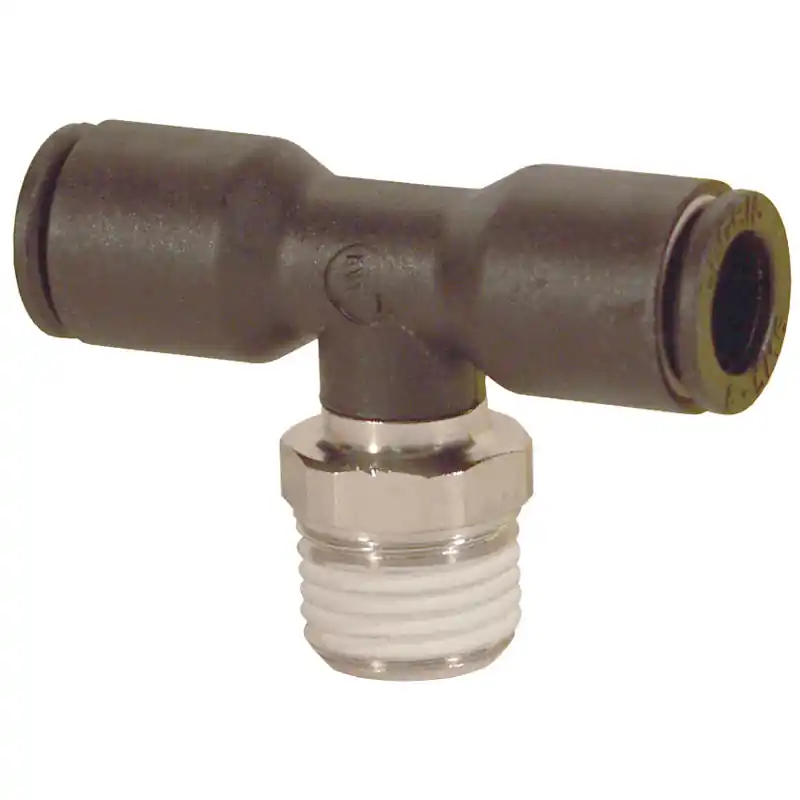 Dixon 31080613 Tee 6mmX1/4 BRS Push X M Swvl 31080613