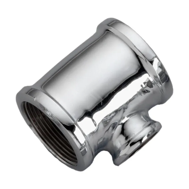 Merit Brass C106-121208 TEE 3/4X1/2 CHROME 125# THRD