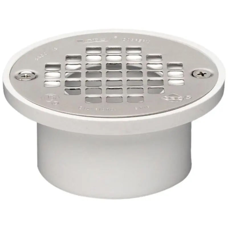 Oatey 43580 Drain 2-3 ABS Short GP 43580 with 4 SS Screw-Tite Strainer