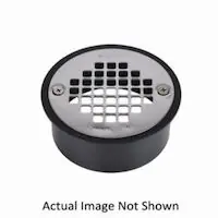 OATEY 43562 DRAIN 3 ABS SNAP-IN W/REMOVABLE SS STRAINER