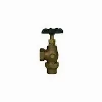 A Y McDonald 5420-041 72025 3/4X1/2 Angle Stop & Drain Valve Flare X FNPT NL