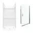 Multi Vendor Kit Parents SVP3232010-M28570NC Shower Kit Nickel / Clear Glass