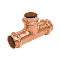 Nibco 9100200PC Copper Reducing Tee, Press PC611, 1-1/4 inch x 1-1/4 inch x 1 inch
