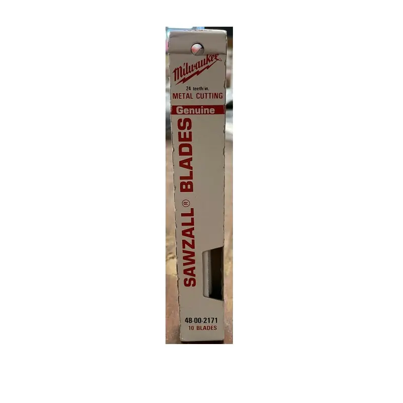 Milwaukee 48-00-2171 Sawzall Blades 24T 6 inches Cuts Metal 18 GA & Under