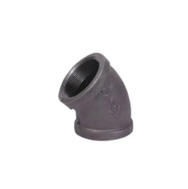 BMI USA INC 35203 45 ELL 3/8 BLK MI 150LB THRD ND