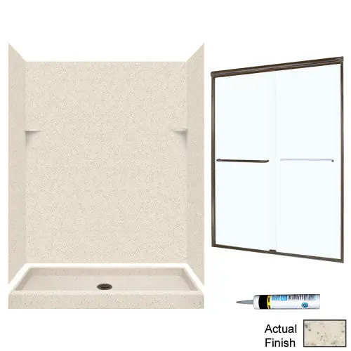 Swan SSP3460050-M58570BC Shower Kit Bronze/Clear Glass