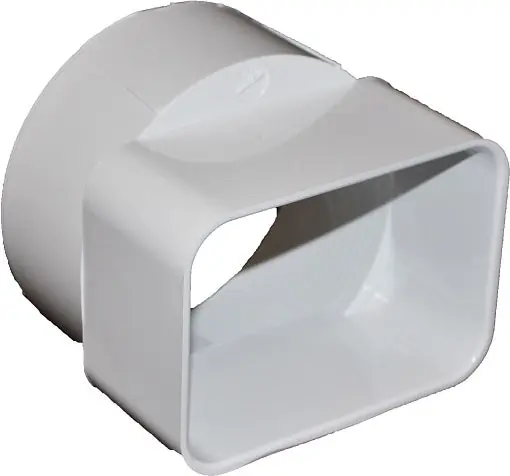Oldcastle Infrastructure V-1705 Adapter 3X4X4 Downspout Flash Mount PVC