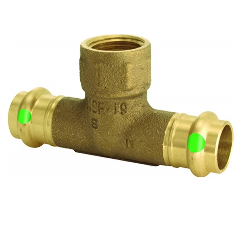 Viega 78342 Tee 1-1/2X1/2 Bronze PXPXF