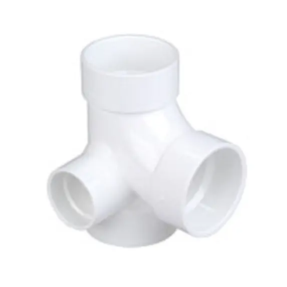 NIBCO K500440 TEE 3X3X2X2 PVC-DWV HUB 4872 W/90 RIGHT INLET SANITARY