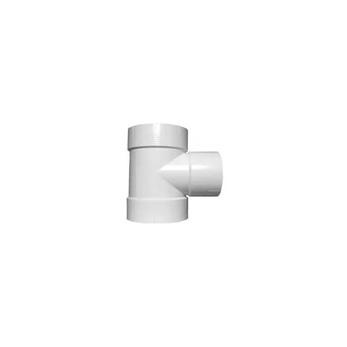 Charlotte Pipe PVC00401A2400 Plastic Reducing 3-Way Tee PVC 8 inch x 8 inch x 4 inch