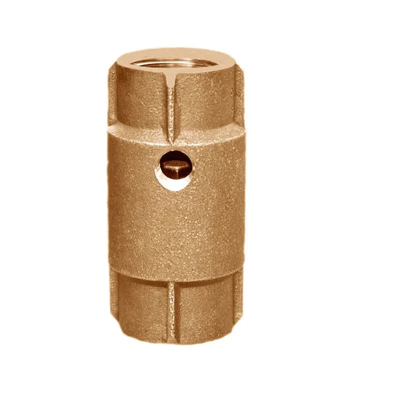 Simmons 555SB Check Valve 1 Bronze with 1/4 Tap Lead Free