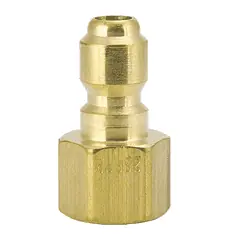 ZSi-FOSTER 50FPB PLUG 1/2X1/2 FPT BRS STRAIGHT THRU