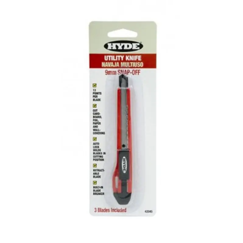 HYDE 42045 KNIFE 9MM SNAP-OFF BLD UTLTY 42045