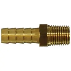 Midland Metal MFG 32024 Hose Barb 1 inch x 3/4 MPT BRS 1000#
