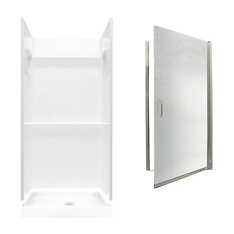 Multi Vendor Kit Parents SVP3636010-M32570NR Shower Kit Nickel/Rain Glass