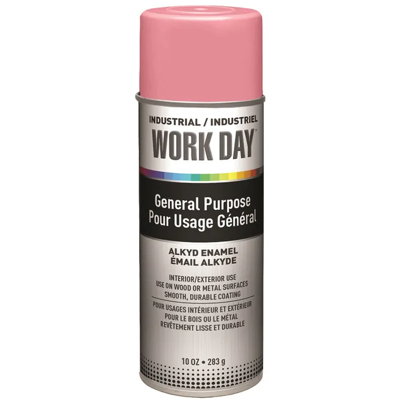 DIVERSIFIED BRANDS A04407007 PAINT 16oz GLOSS PINK SPRAY WORK DAY A04407007