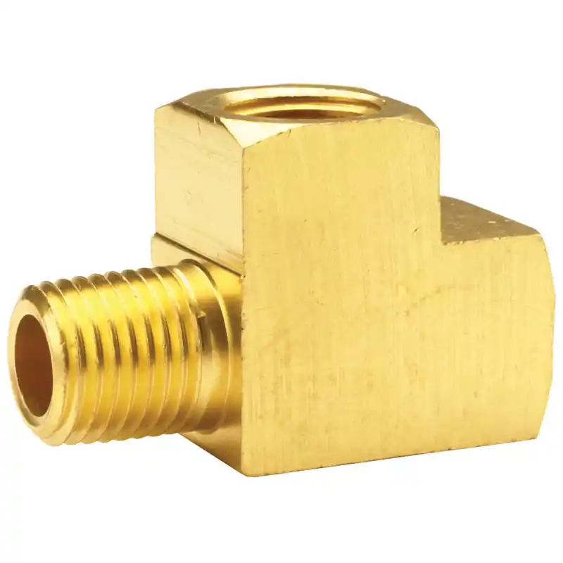 Dixon Valve 326-0404 ST TEE 1/4 BRS 326-0404 F X M X F NPTF