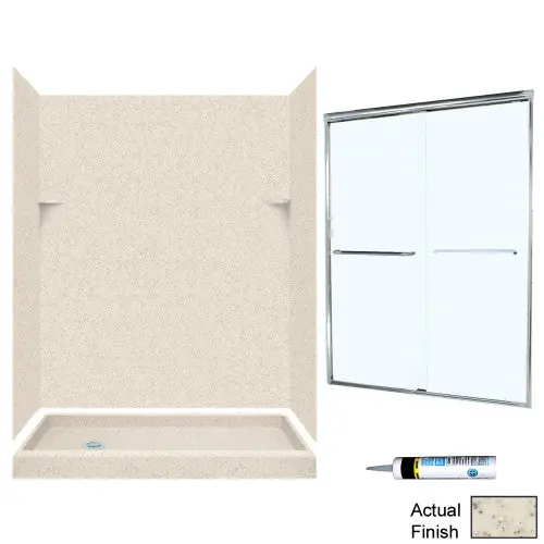 Swan SSP326L050-M58570CC Shower Kit Chrome/Clear Glass