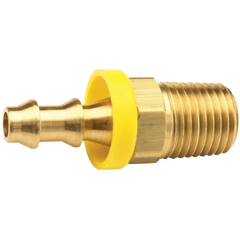 Dixon Valve 2720404C Hose Fitting 1/4 BRS Barb X M NPTF - Push-On