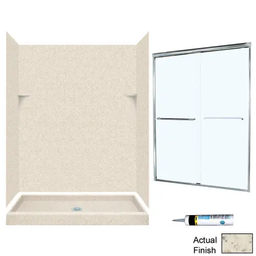 Swan SSP3460050-M58570CC Shower Kit Chrome/Clear Glass