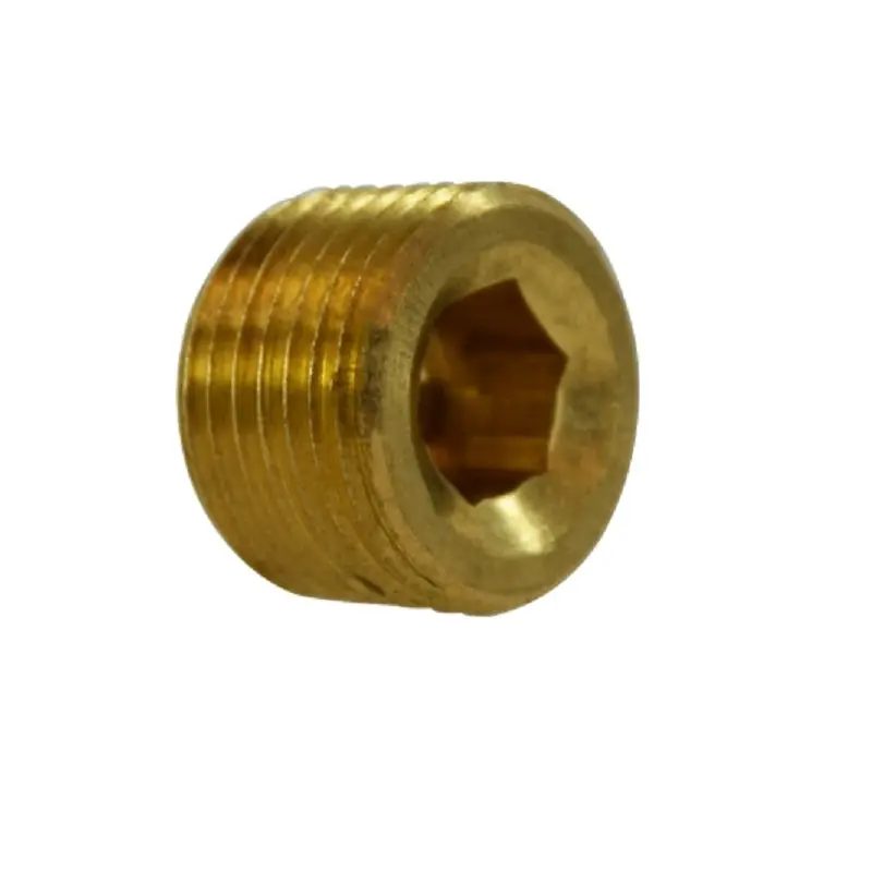 MIDLAND METAL MFG 28095LF PLUG 3/8 BRS HEX SOC THRD 1200#