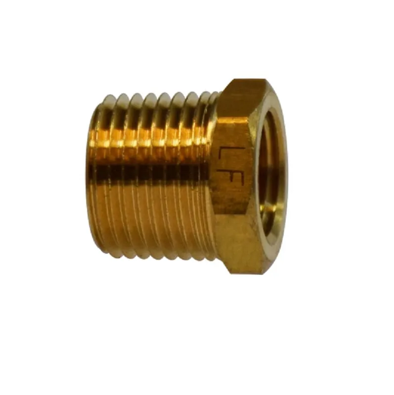 Midland Metal MFG 28107LF Bushing 1/2X3/8 BRS HEX 1200# MXF 28107LF