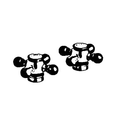 LIXIL 18733IR0 HANDLE KIT 18733IR0 PC/PB GENEVA CROSS 2-HDL KIT