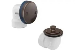 Moen 90334ORB Tub Drain 90334ORB Half Kit with Push-N-Lock Drain Assembly