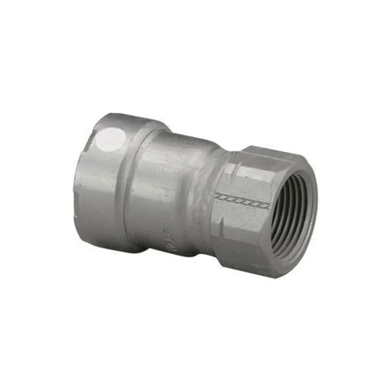 Viega 84290 Megapress Adapter: Zinc Nickel Carbon Steel, Press-Fit x FPT, 1 1/4 in x 1 1/4 in Pipe Size
