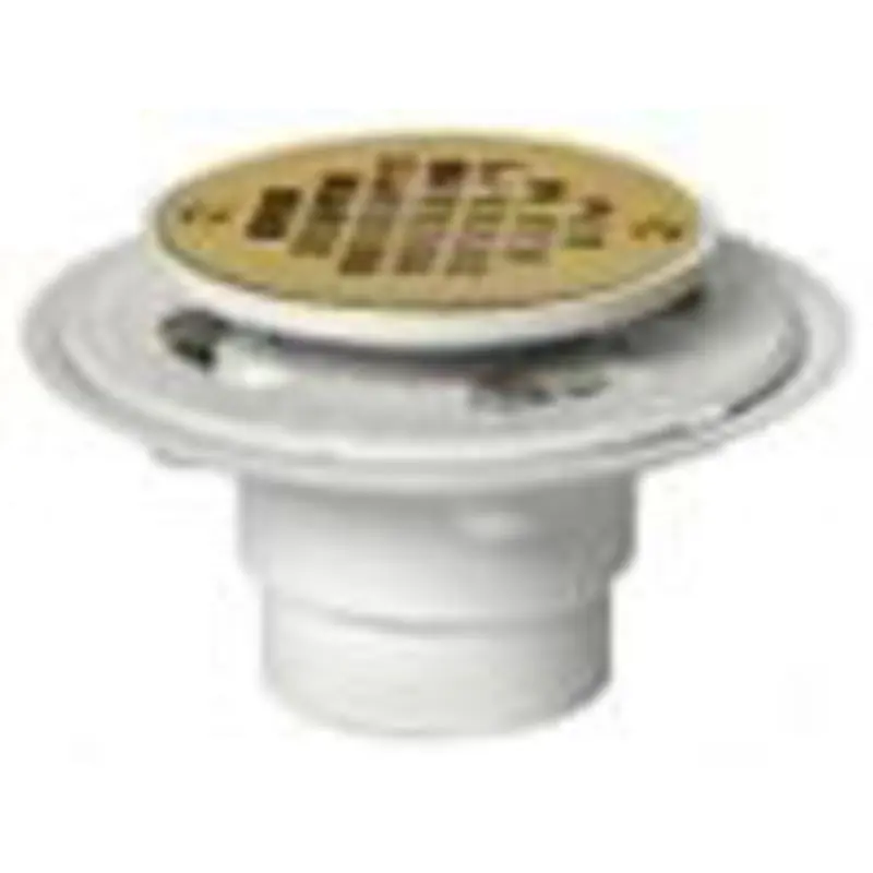 OATEY 42404 SHOWER DRAIN 2-3 PVC SP X H 42404 W/ROUND PB STRAINER